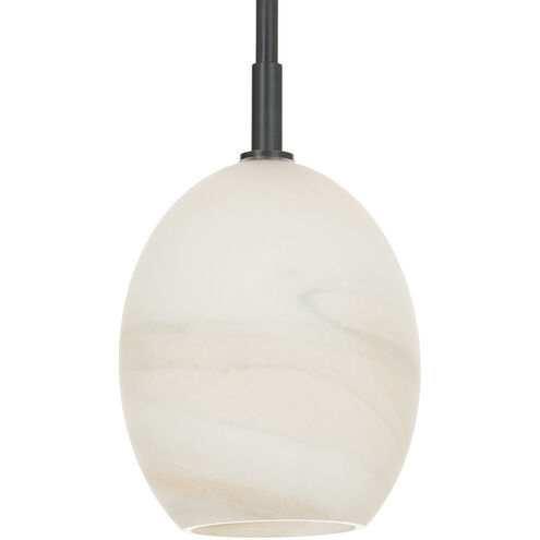 Artemis 1 Light 8 inch Oil Rubbed Bronze Pendant Ceiling Light in Alabaster Glass
